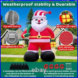 20FT Christmas Inflatables Huge Santa 2025 NEW LED Outdoor Decoration