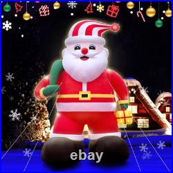 20FT Christmas Inflatables Huge Santa 2025 NEW LED Outdoor Decoration
