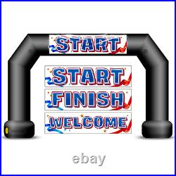 20Ft Inflatable Event Arch with built-in blower Black