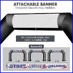 20Ft Inflatable Event Arch with built-in blower Black