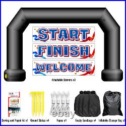 20Ft Inflatable Event Arch with built-in blower Black