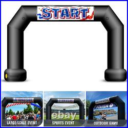 20Ft Inflatable Event Arch with built-in blower Black