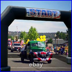 20Ft Inflatable Event Arch with built-in blower Black