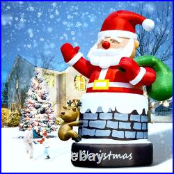 20 26 33 40FT Giant Christmas Inflatable Santa Claus Blow Up Outdoor Decoration