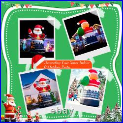 20 26 33 40FT Giant Christmas Inflatable Santa Claus Blow Up Outdoor Decoration