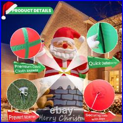 20 26 33 40FT Giant Christmas Inflatable Santa Claus Blow Up Outdoor Decoration
