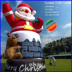 20 26 33 40FT Giant Christmas Inflatable Santa Claus Blow Up Outdoor Decoration