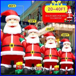 20 26 33 40FT Giant Christmas Inflatable Santa Claus Outdoor Decoration & Blower 20 26 33 40FT Giant Christmas Inflatable Santa Claus Outdoor Decoration & Blower