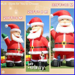 20/26/33/40FT Giant Christmas Inflatable Santa Claus Snowman for Outdoor Party