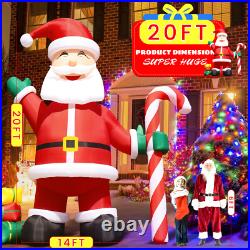20/26/33/40FT Giant Premium Christmas Inflatable Santa Claus Xmas Decor & Blower