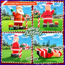 20/26/33/40FT Giant Premium Christmas Inflatable Santa Claus Xmas Decor & Blower