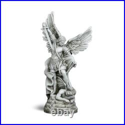 20.5 Large Saint Michael Statue Outdoor, Michael the Archangel Slaying Satan