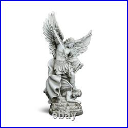 20.5 Large Saint Michael Statue Outdoor, Michael the Archangel Slaying Satan