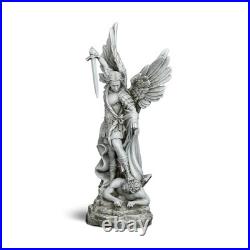 20.5 Large Saint Michael Statue Outdoor, Michael the Archangel Slaying Satan