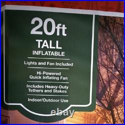 20 FT Inflatable Santa with Candy Cane NEW IN BOX Christmas Yard Decoration XMAS