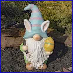 20 Tall Spring Easter Gnome with Painted Eggs in Assorted Styles
