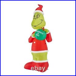 20 ft. Giant-Sized LED Grinch in Santa Suit Christmas Airblown Inflatable