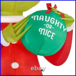 20 ft. Giant-Sized LED Grinch in Santa Suit Christmas Airblown Inflatable