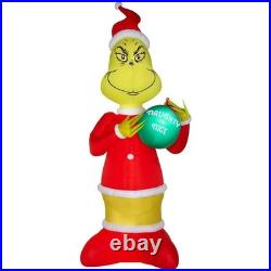 20 ft. Giant-Sized LED Grinch in Santa Suit Christmas Airblown Inflatable