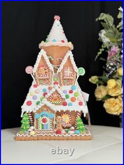 22 in SugarPlum Dreams Gingerbread House Light Up Ice Cream Christmas Decor 22 in SugarPlum Dreams Gingerbread House Light Up Ice Cream Christmas Decor