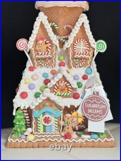 22 in SugarPlum Dreams Gingerbread House Light Up Ice Cream Christmas Decor 22 in SugarPlum Dreams Gingerbread House Light Up Ice Cream Christmas Decor