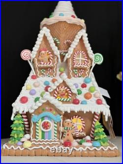 22 in SugarPlum Dreams Gingerbread House Light Up Ice Cream Christmas Decor 22 in SugarPlum Dreams Gingerbread House Light Up Ice Cream Christmas Decor