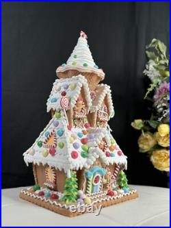 22 in SugarPlum Dreams Gingerbread House Light Up Ice Cream Christmas Decor 22 in SugarPlum Dreams Gingerbread House Light Up Ice Cream Christmas Decor