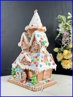 22 in SugarPlum Dreams Gingerbread House Light Up Ice Cream Christmas Decor 22 in SugarPlum Dreams Gingerbread House Light Up Ice Cream Christmas Decor