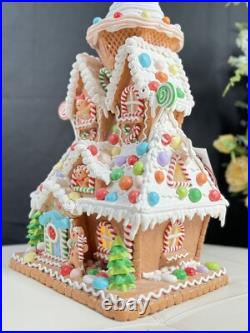 22 in SugarPlum Dreams Gingerbread House Light Up Ice Cream Christmas Decor 22 in SugarPlum Dreams Gingerbread House Light Up Ice Cream Christmas Decor