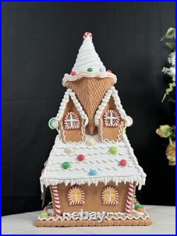 22 in SugarPlum Dreams Gingerbread House Light Up Ice Cream Christmas Decor 22 in SugarPlum Dreams Gingerbread House Light Up Ice Cream Christmas Decor