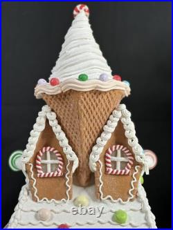 22 in SugarPlum Dreams Gingerbread House Light Up Ice Cream Christmas Decor 22 in SugarPlum Dreams Gingerbread House Light Up Ice Cream Christmas Decor