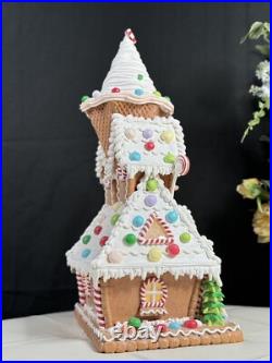 22 in SugarPlum Dreams Gingerbread House Light Up Ice Cream Christmas Decor 22 in SugarPlum Dreams Gingerbread House Light Up Ice Cream Christmas Decor