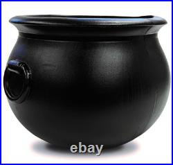 22in Black Halloween Giant Blow Mold Cauldron Statue Haunted House Outdoor Decor