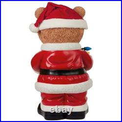 23.6 2-in-1 Holiday Bear Greeter, Halloween Ghost & Santa LED Light Figurine