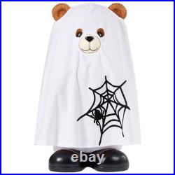 23.6 2-in-1 Holiday Bear Greeter, Halloween Ghost & Santa LED Light Figurine