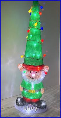 23 Acrylic Electric Elf Gnome Christmas Decor Tree Hat Decoration Pixie
