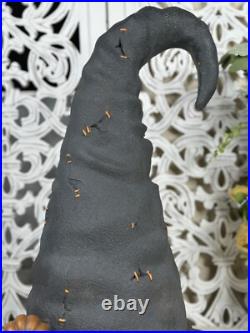 24 Halloween Extra Large Resin Witch Hat in Stitches WithPumpkins