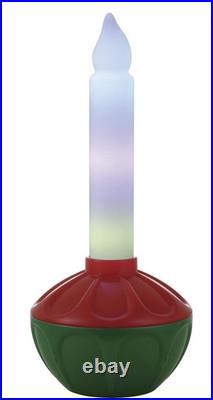 24 Lighted LED Vintage Bubble Light Candle Blow Mold Outdoor Christmas Decor