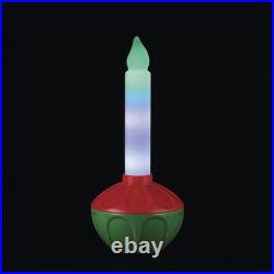 24 Lighted LED Vintage Bubble Light Candle Blow Mold Outdoor Christmas Decor