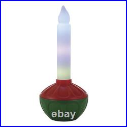 24 Lighted LED Vintage Bubble Light Candle Blow Mold Outdoor Christmas Decor
