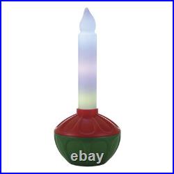 24 Lighted LED Vintage Bubble Light Candle Blow Mold Outdoor Christmas Decor