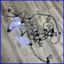 24 Pcs 120v Strobe C9 Christmas Lights Outdoor Waterproof LED White
