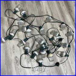 24 Pcs 120v Strobe C9 Christmas Lights Outdoor Waterproof LED White