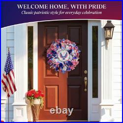 250Th Anniversary Patriotic Wreaths for Front Door, 24 Inch Large 4Th of July Wr
