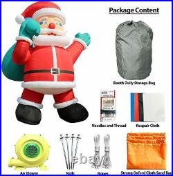 26FT Giant Inflatable Santa Claus With Led Light For Christmas Advertising Event