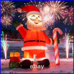 26FT Inflatable Christmas Santa Claus Candycane LED Light Xmas Party Decoration 26FT Inflatable Christmas Santa Claus Candycane LED Light Xmas Party Decoration