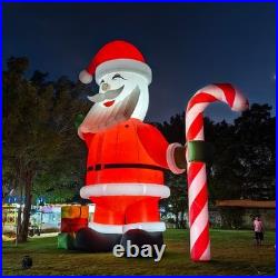 26FT Inflatable Christmas Santa Claus Candycane LED Light Xmas Party Decoration 26FT Inflatable Christmas Santa Claus Candycane LED Light Xmas Party Decoration