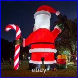 26FT Inflatable Christmas Santa Claus Candycane LED Light Xmas Party Decoration 26FT Inflatable Christmas Santa Claus Candycane LED Light Xmas Party Decoration