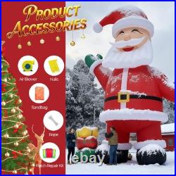 26FT Inflatable Christmas Santa Claus Candycane LED Light Xmas Party Decoration 26FT Inflatable Christmas Santa Claus Candycane LED Light Xmas Party Decoration