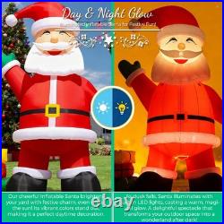 26FT Inflatable Christmas Santa Claus Candycane LED Light Xmas Party Decoration 26FT Inflatable Christmas Santa Claus Candycane LED Light Xmas Party Decoration